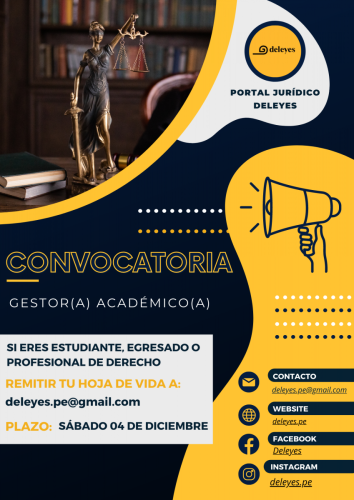 CONVOCATORIA DE VOLUNTARIOS AL PORTAL LEGAL DELEYES