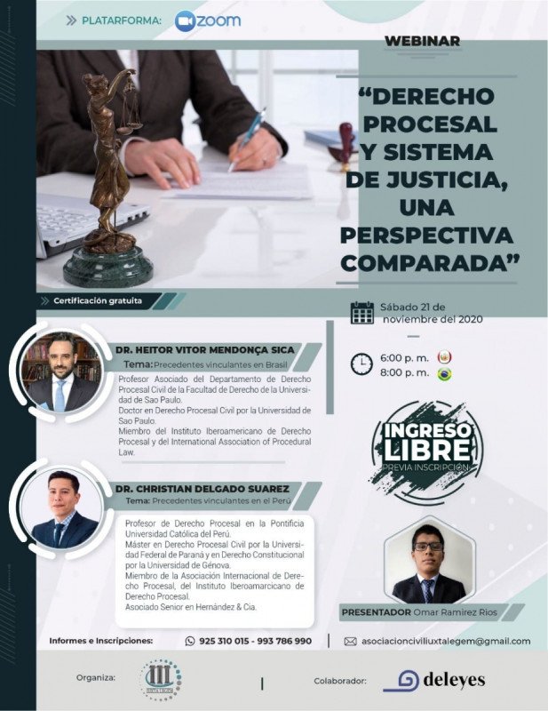 DERECHO PROCESAL Y SISTEMA DE JUSTICIA, UNA.  PERSPECTIVA COMPARADA