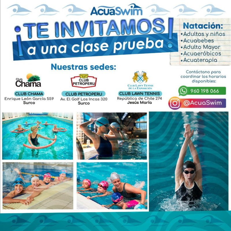 AcuaSwim te invita a una clase de prueba