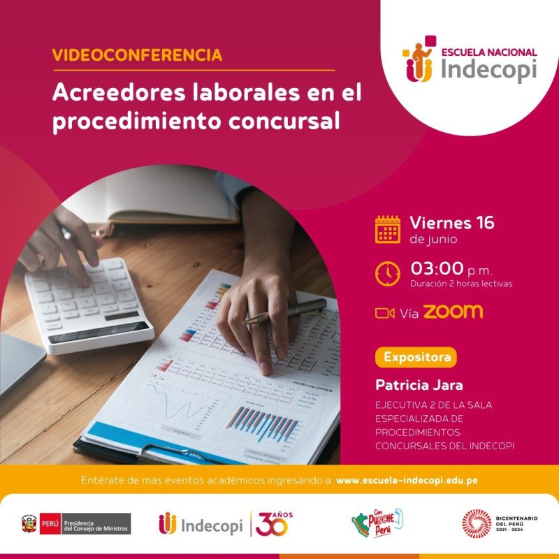 Videoconferencia "Acreedores laborales en el procedimiento concursal"