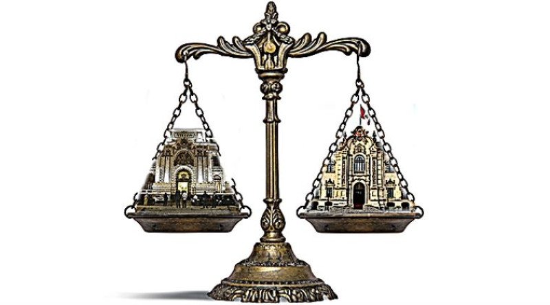 Conflicto entre poder legislativo y poder ejecutivo.