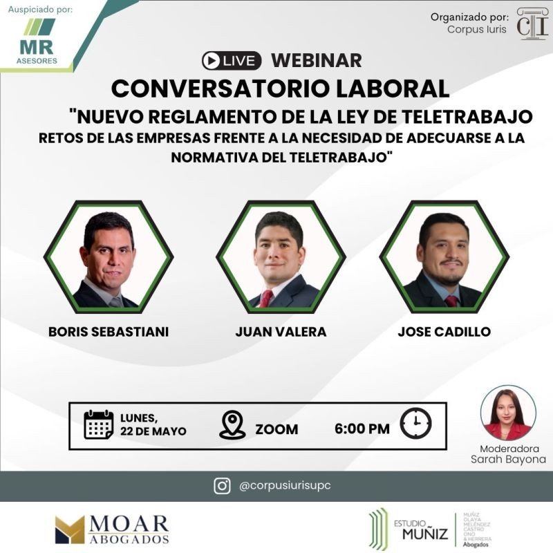 Corpus luris: Nuevo reglamento de la Ley de Teletrabajo, retos de las empresas frente a la necesidad de adecuarse a la normativa del teletrabajo