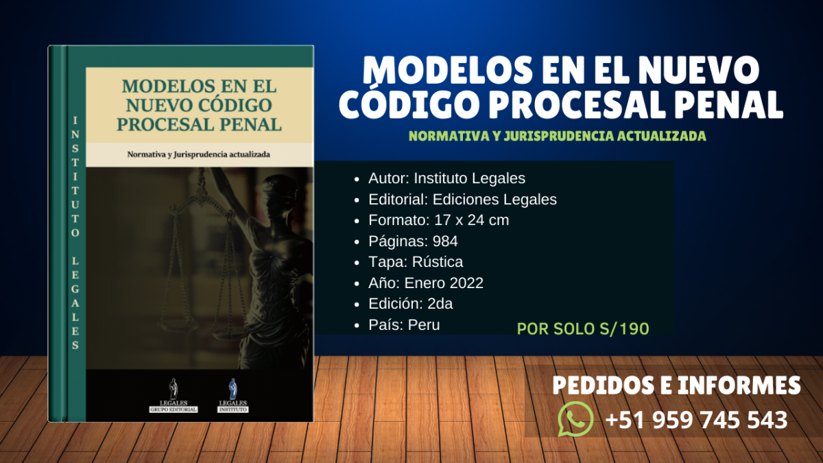 Libro: "Nuevos Modelos en el Código Procesal Penal"