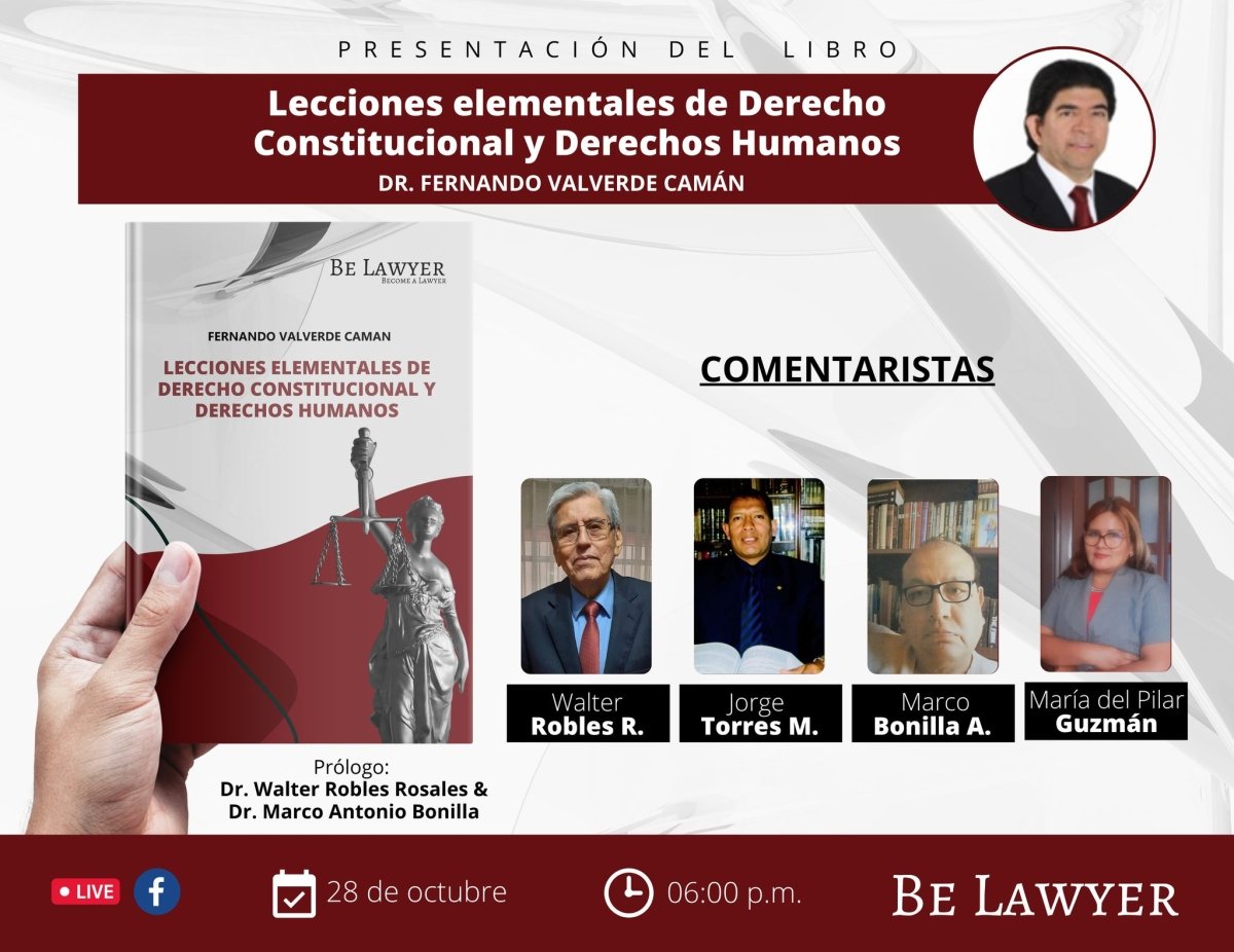 Presentación del Libro: "Lecciones elementales de Derecho Constitucional y Derecho Humanos"